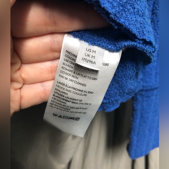 NWT-FREE PEOPLE Womens Blue Button Up Long Sleeve V Neck Sweater Size: M - Picture 5 of 6